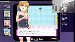 accidents at the indoor pool lead to sexual encounters in this pokemon parody hentai game part 6