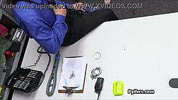 Police Officer Wants To Fuck Amazing Big Tits In Office Blowjob And Hardcore Fucking.