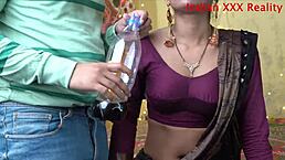 Indian stepmom gets anal in bisexual lesbian family scene