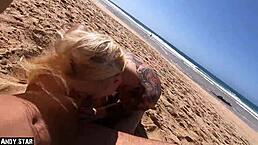 A german couple enjoys a relaxing day at the beach