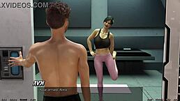 Big Boobs Milf Stretches