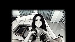 vr hentai experiments 004 with a spooky woman crawling out.