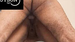 Amateur couple engages in homemade activities with close-ups