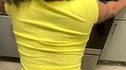 big booty fem tranny take dildo