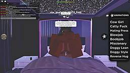 Roblox-inspired adult video scene