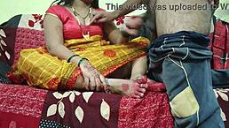 Yellow saree bhabhi gives wild pleasure to devar in ranch anal!