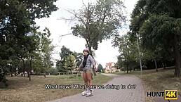 Hunt4k Submissive Guy Gets Cash for Girlfriend’s Stunning Sex with Hunter