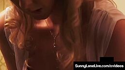 Sex Starved Sunny Lane Finger Fucks Her Juicy Wet Pussy In Heels