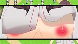 chat lady chisato-chan bound for creampie in hentai game!