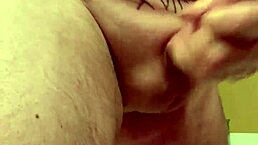 65-Year-Old Man Strokes Average Cock in Close-Up Solo Action