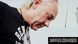 Christine Love in spit roast threesome