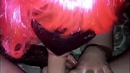 Fantastic coin featuring a beauty with pink hair