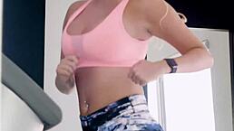 Vanessa Cage Gets Boldly Fucked On Treadmill With Tan Lines