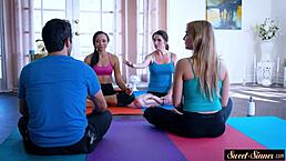 yoga stepdaughter gets banged after hot blowjob