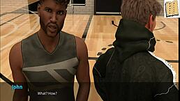 John stands up to defend his sexy coach in this 3D hentai scene