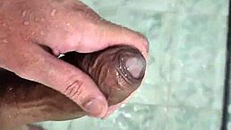 bisexual twink enjoys solo in shower neighbors