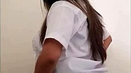 18-year-old student leaves class early for sensual dance in director's office