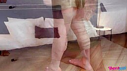 Tgirls XXX Ginger Stretches Her Tight Hole with Toys