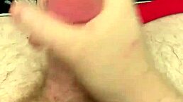 Guy Jerks Off And Cums Before Bed