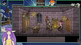 Witch trainer silver part 3 features sexy big tits monster boobs in hentai game anime