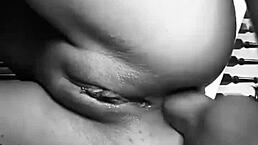 Lesbian couple in cowgirl licking to orgasm and cum