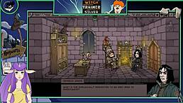 Witch trainer silver part 3 features sexy big tits monster boobs in hentai game anime