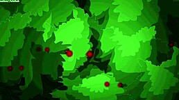 Girlfriend's wild moans echo through hentai forest