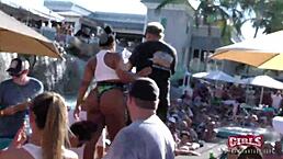 Insane Sluts Twerk Wet Pussies At Pool Party, Flash Tits Publicly