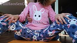 Step Brother Sneaks Touches on Step Sister in Morning Quietly