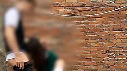 Public Sex Behind Classrooms, Student Sucks Teacher 😏