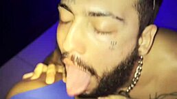 Brazilian twink receives christmas present