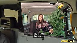 Petite Asian Lia Lin's hot Christmas POV action