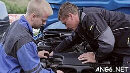 want to see electrifying doggy pounding with sucking, ball licking, bent over, and small tits?