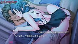 The wife on the other side moans passionately in hentai.