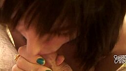 18 year old newbie takes on a thick cock like a pro