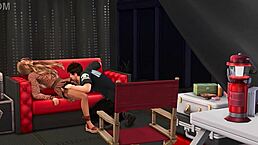 I love the backstage fun in this 3d hentai preview.