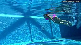 hot russian jessica lincoln splashing in the pool today.