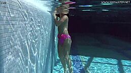 hot russian jessica lincoln splashing in the pool today.