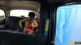 In fake taxi, the african ebony queen rides a huge cock roughly.