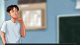 summertime saga episode 158 features teacher in classroom scene