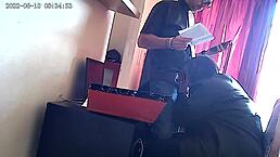 cctv camera secretary sucking the bosses cock deepthroat