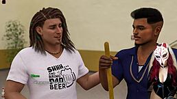 Steps of Debauchery 15 - dripping wet college girl shows off in stockings!