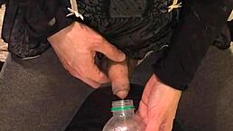 an old drunk guy engages in dirty golden piss play