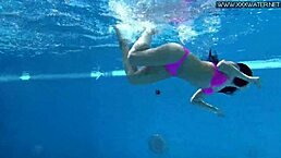 hot russian jessica lincoln splashing in the pool today.
