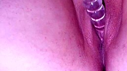 Step-Sister's Pussy Squirts With Glass Dildo!