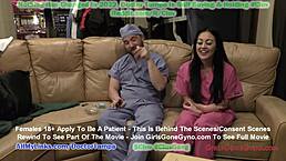 new hooters girl blaire celeste undergoes humiliating physical examination by dr stacy shepard