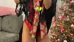 Anna Maria shines in red lingerie!