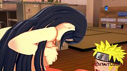naruto hentai naruto x hinata handjob boobjob fuck with cum 😍