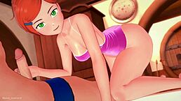 Gwen Esta Caliente Se Pone Su Traje De Baño Para Follar Hentai Version Adulta