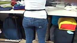 汗津津紧致亚洲屁股被偷拍